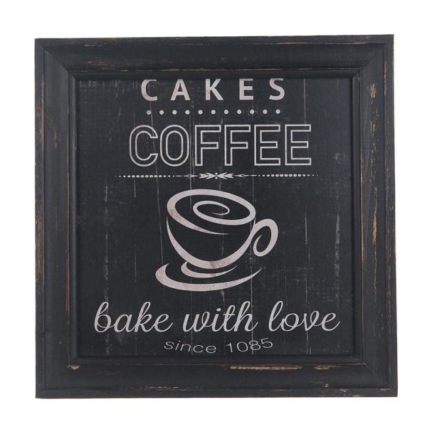QUADRETTO -CAKES/COFFEE- 30X30X1,7 CM NERO QUADRETTO -CAKES/COFFEE- 30X30X1,7 CM NERO