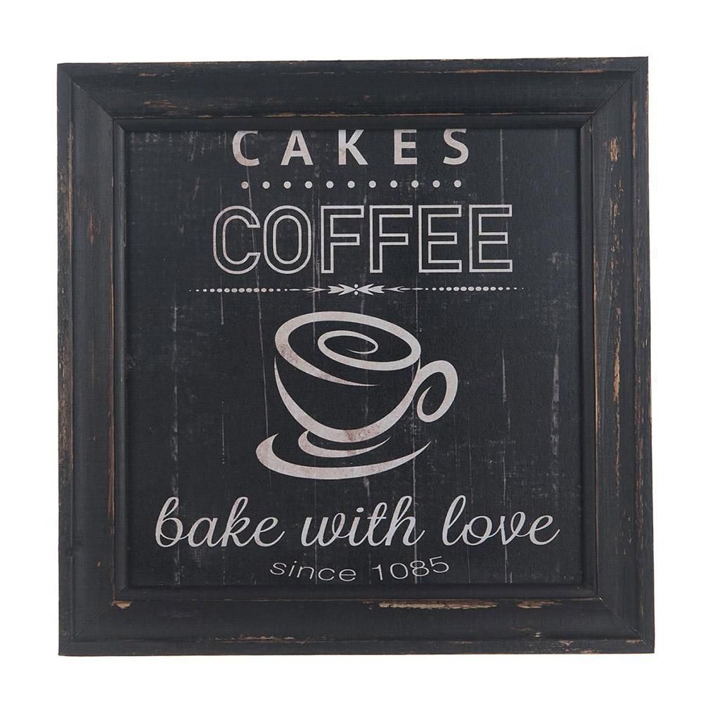 QUADRETTO -CAKES/COFFEE- 30X30X1,7 CM NERO QUADRETTO -CAKES/COFFEE- 30X30X1,7 CM NERO
