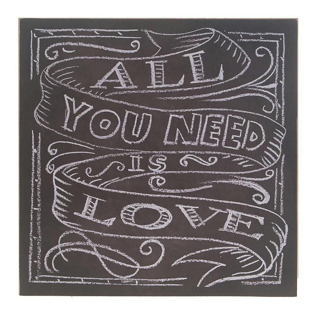 QUADRETTO -LOVE- 30X30X0,9 CM NERO QUADRETTO -LOVE- 30X30X0,9 CM NERO