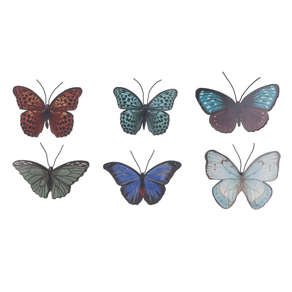 SET 6 FARFALLE C/MAGNETE 11-13,5X7,4-9 ASS.MULTIC. SET 6 FARFALLE C/MAGNETE 11-13,5X7,4-9 ASS.MULTIC.