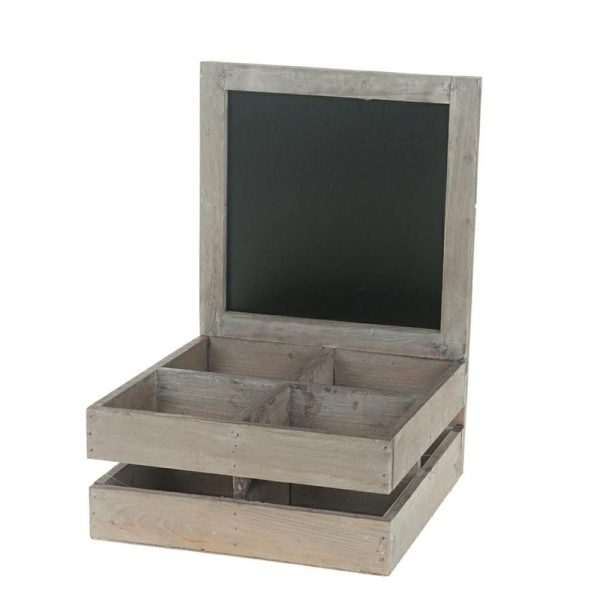 VASSOIO LEGNO 4SCOMPARTI C/LAVAGNA 23X24X10/33 TORTORA WASH VASSOIO LEGNO 4SCOMPARTI C/LAVAGNA 23X24X10/33 TORTORA WASH