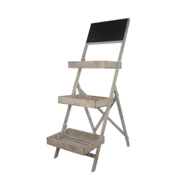 SCAFFALE LEGNO 43X65X190 CM 3 RIPIANI C/LAVAGNA NATURALE WASH SCAFFALE LEGNO 43X65X190 CM 3 RIPIANI C/LAVAGNA NATURALE WASH