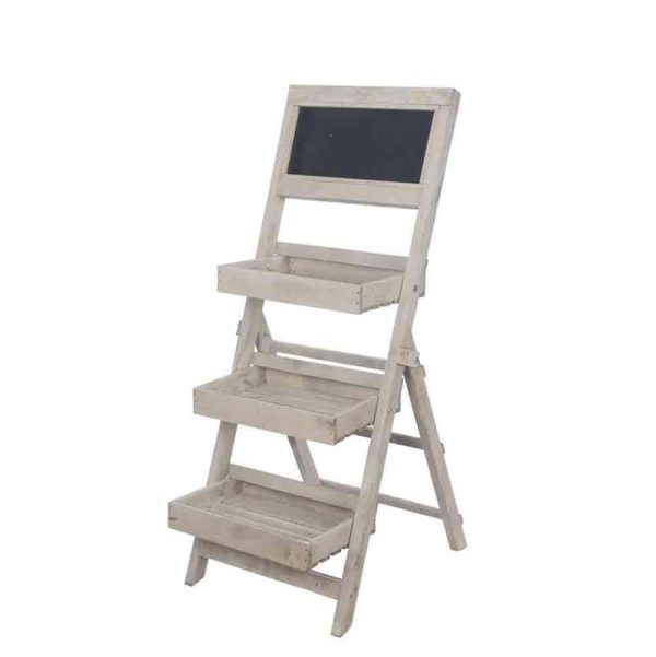 SCAFFALE LEGNO 62X105 CM 3 RIPIANI C/LAVAGNA NATURALE WASH SCAFFALE LEGNO 62X105 CM 3 RIPIANI C/LAVAGNA NATURALE WASH