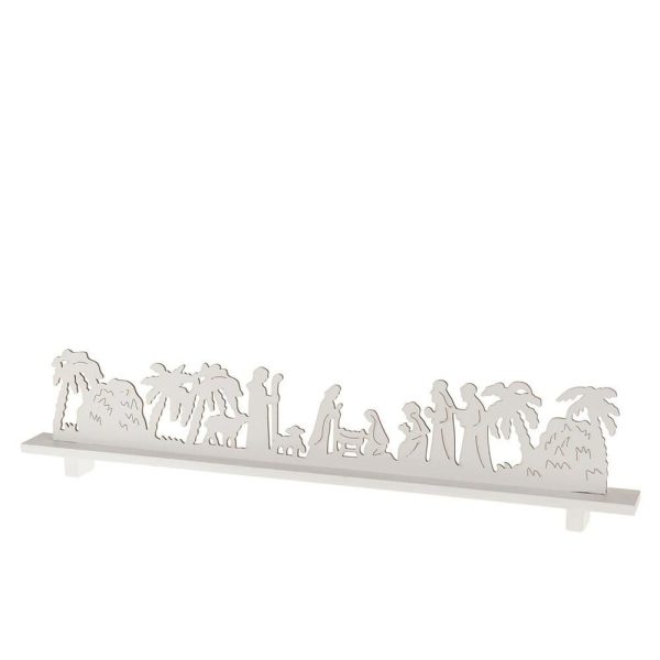 PRESEPE LEGNO 57X4X10 CM -BOARD- BIANCO PRESEPE LEGNO 57X4X10 CM -BOARD- BIANCO