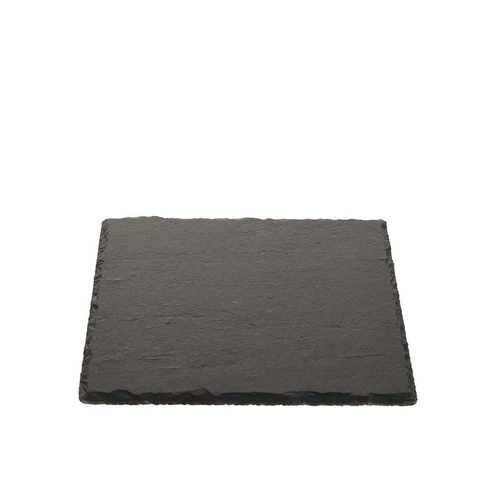 PIATTO ARDESIA QUADRATO20X20 CM NERO