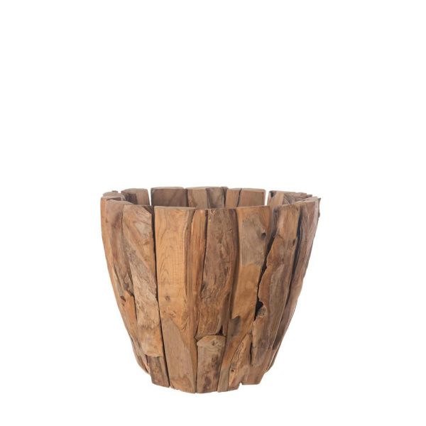 PORTAPIANTA LEGNO TEAK 50X50X43 NATURALE PORTAPIANTA LEGNO TEAK 50X50X43 NATURALE