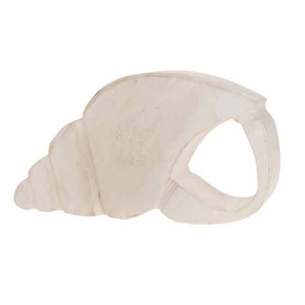 CONCHIGLIA LEGNO PAULOWNIA 33X17X7 BIANCO WASH CONCHIGLIA LEGNO PAULOWNIA 33X17X7 BIANCO WASH