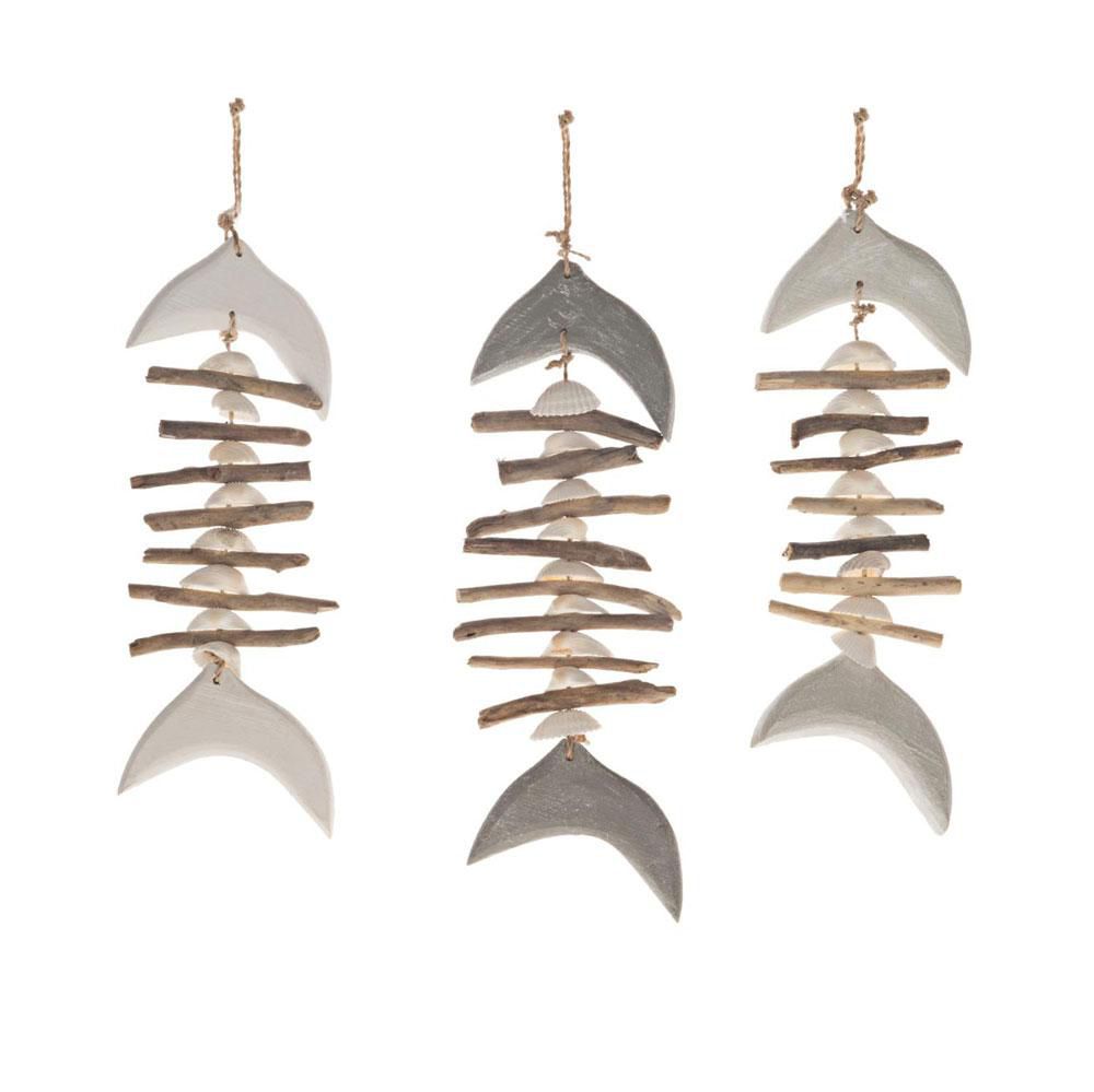 PESCE LEGNO C/LEGNETTI D/APP. 30 CM ASS. GRIGIO/BCO PESCE LEGNO C/LEGNETTI D/APP. 30 CM ASS. GRIGIO/BCO