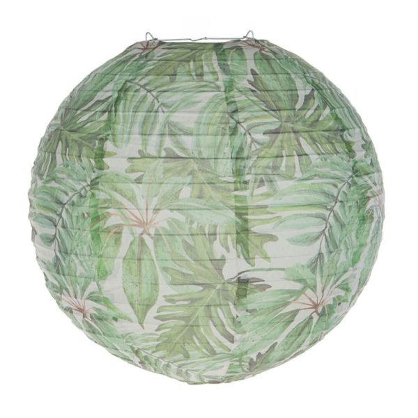 LANTERNA CARTA SFERICA -JUNGLE- CM 40,6 VERDE LANTERNA CARTA SFERICA -JUNGLE- CM 40,6 VERDE