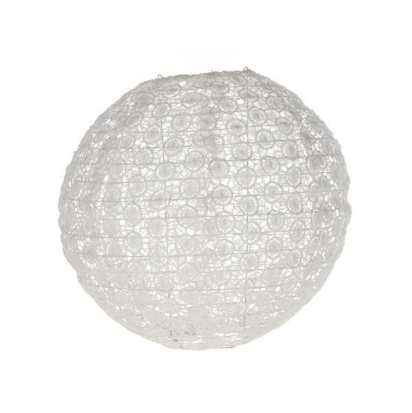 LANTERNA CARTA SFERICA -CERCHI- CM 30 BIANCA LANTERNA CARTA SFERICA -CERCHI- CM 30 BIANCA