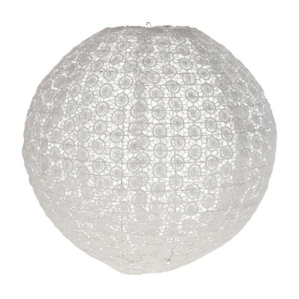 LANTERNA CARTA SFERICA -CERCHI- CM 40 BIANCA LANTERNA CARTA SFERICA -CERCHI- CM 40 BIANCA