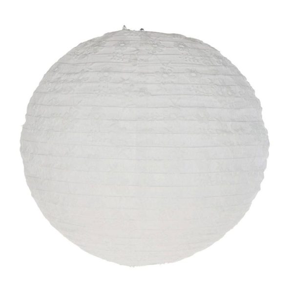 LANTERNA CARTA SFERICA TEMI FLOREALI CM 40 BIANCA LANTERNA CARTA SFERICA TEMI FLOREALI CM 40 BIANCA