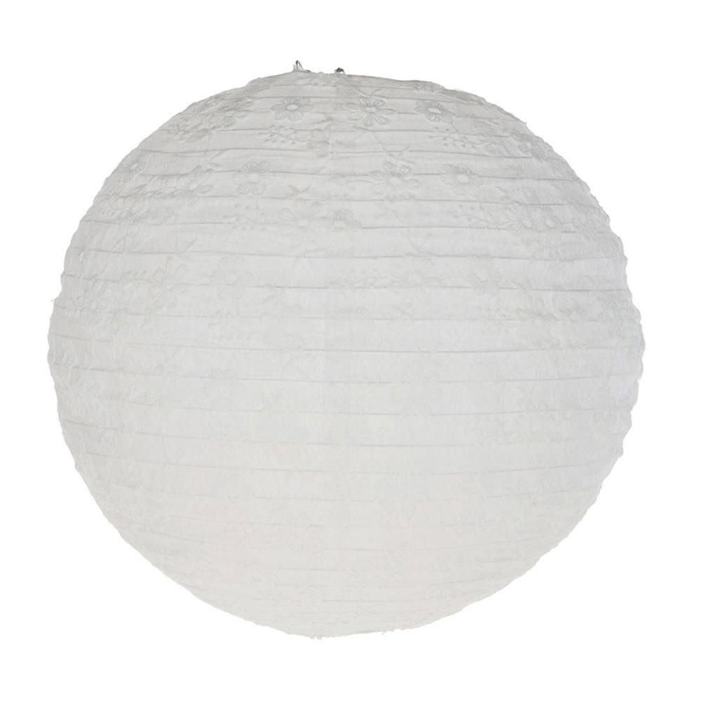 LANTERNA CARTA SFERICA TEMI FLOREALI CM 40 BIANCA LANTERNA CARTA SFERICA TEMI FLOREALI CM 40 BIANCA