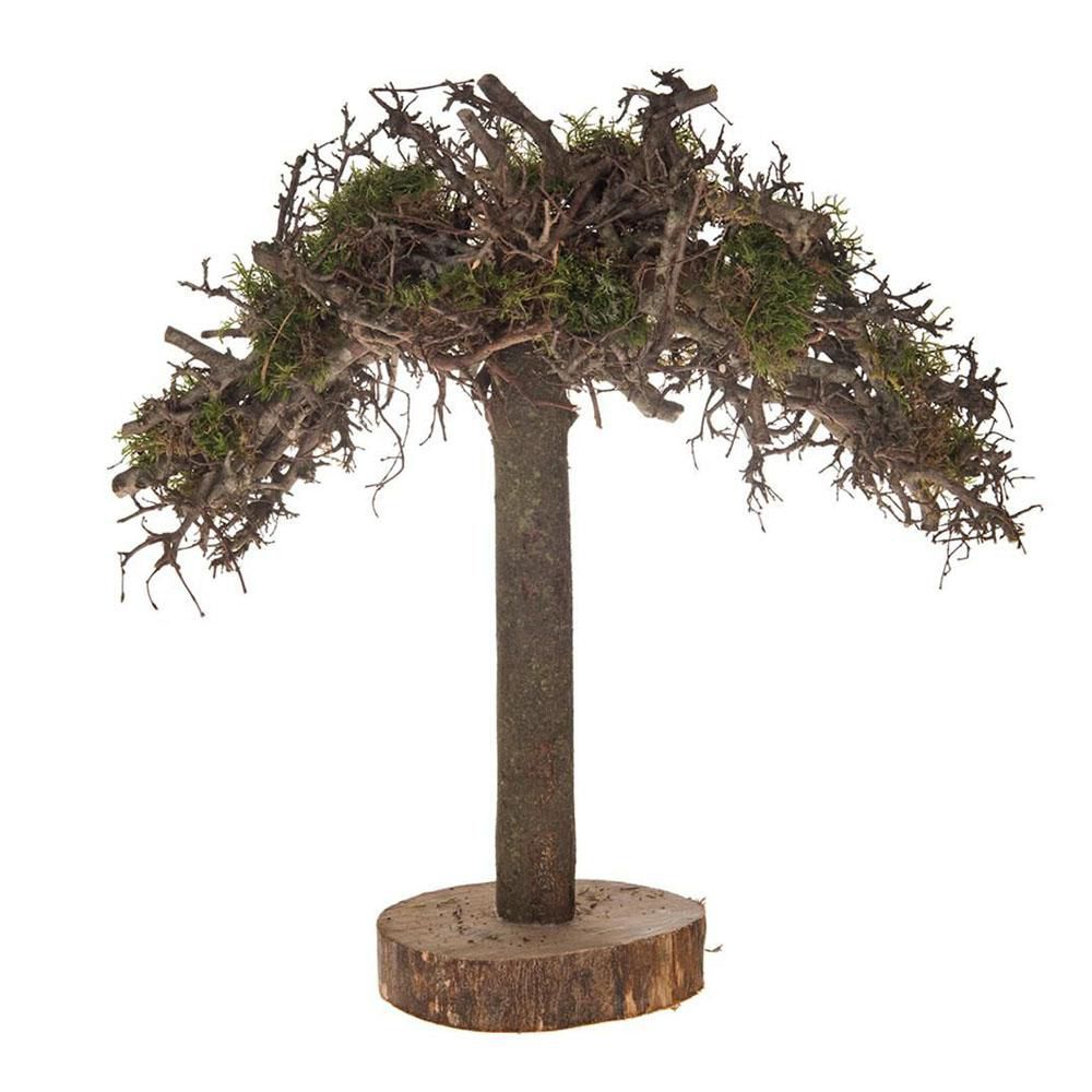 ALBERO LEGNO C/MUSCHIO 15X49 CM H.49 CM -BONSAI- NATURALE