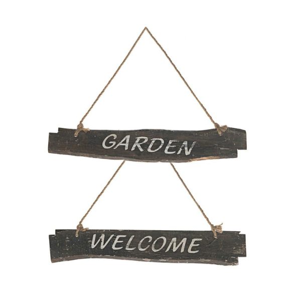 INSEGNA LEGNO -GARDEN-WELCOME- D/APP. 58X10 CM NATURALE INSEGNA LEGNO -GARDEN-WELCOME- D/APP. 58X10 CM NATURALE