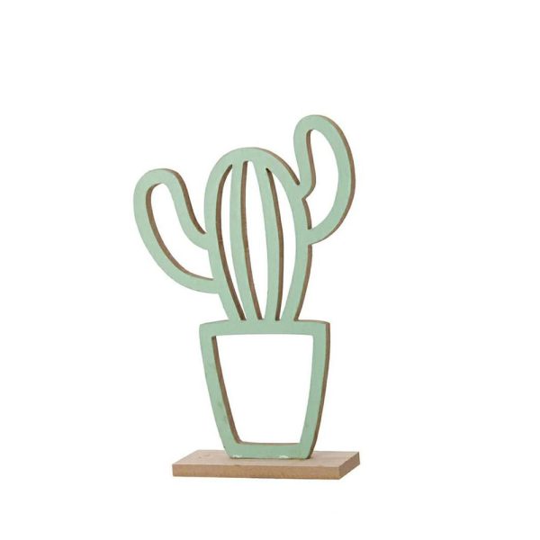 CACTUS LEGNO 12,5X5 H30CM VERDE CACTUS LEGNO 12,5X5 H30CM VERDE