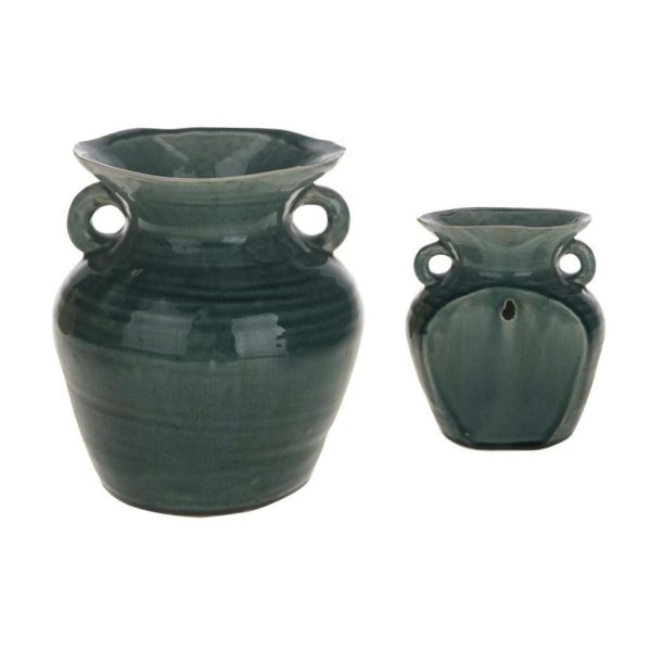 VASO CERAMICA 17X14X19 CM D/APPENDERE SMERALDO VASO CERAMICA 17X14X19 CM D/APPENDERE SMERALDO