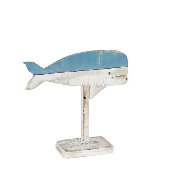 BALENA LEGNO 29X2X26 CMSU PIEDISTALLO BLU/BIANCO BALENA LEGNO 29X2X26 CMSU PIEDISTALLO BLU/BIANCO
