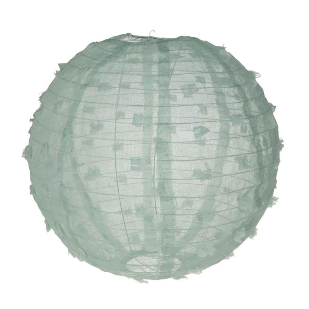 LANTERNA COTONE TONDA C/PALLINI 40X40X40 CM VERDE MENTA LANTERNA COTONE TONDA C/PALLINI 40X40X40 CM VERDE MENTA