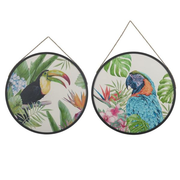 DECORAZIONE D/PARETE -UCCELLI- TNDA 70X70X3 CM LEGNO ASS.2 DECORAZIONE D/PARETE -UCCELLI- TNDA 70X70X3 CM LEGNO ASS.2