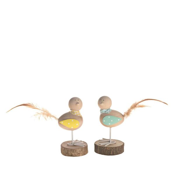 UCCELLINO LEGNO 7X7 H13,5 CM ASS.2 COLORI MISTI UCCELLINO LEGNO 7X7 H13,5 CM ASS.2 COLORI MISTI