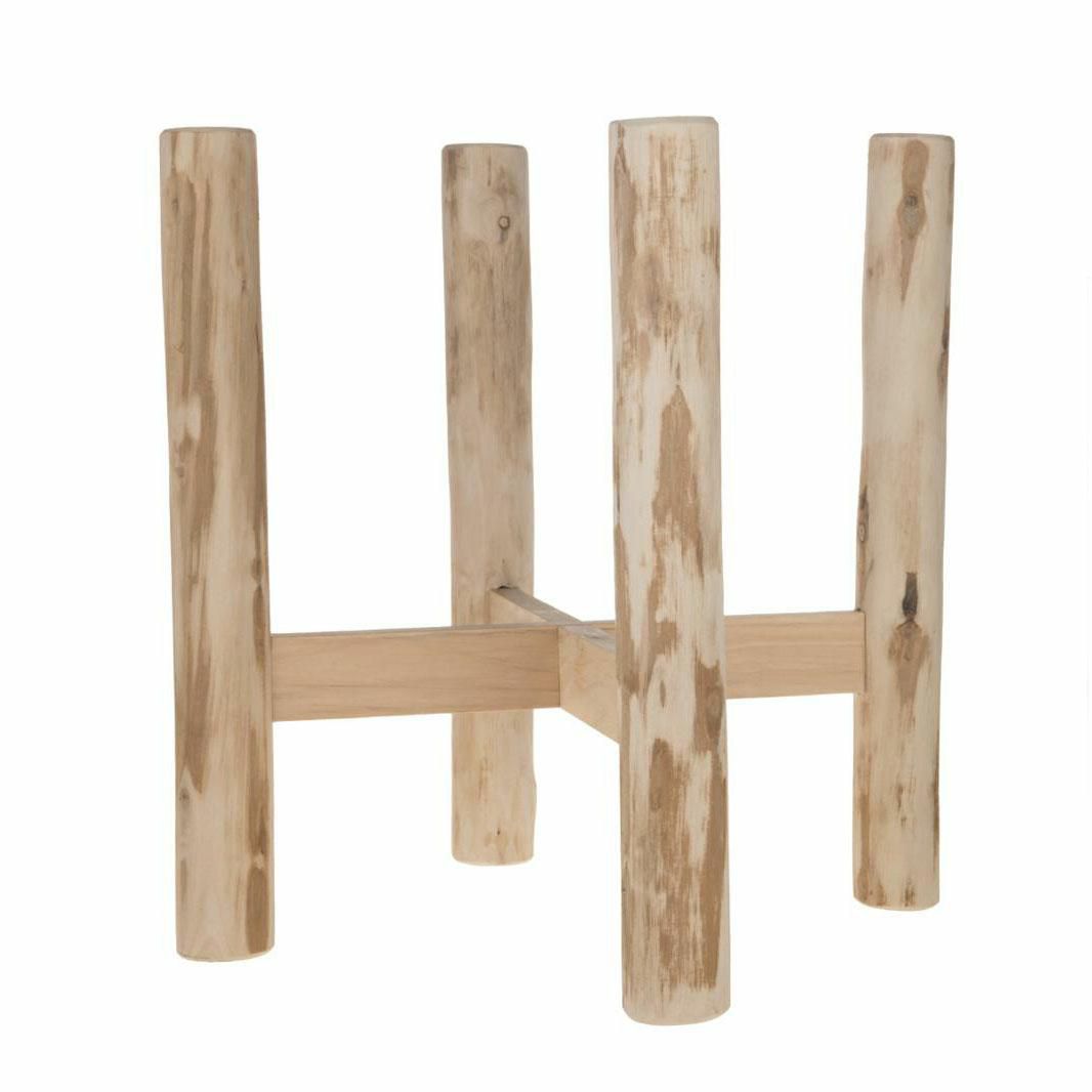 CAVALLETTO LEGNO PER PORTAPIANTA 27X27X40 CM NATURALE