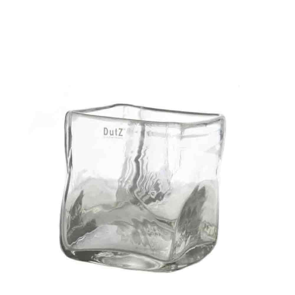 VASO VETRO QUADRATO 20X20X20 TRASP. DZ