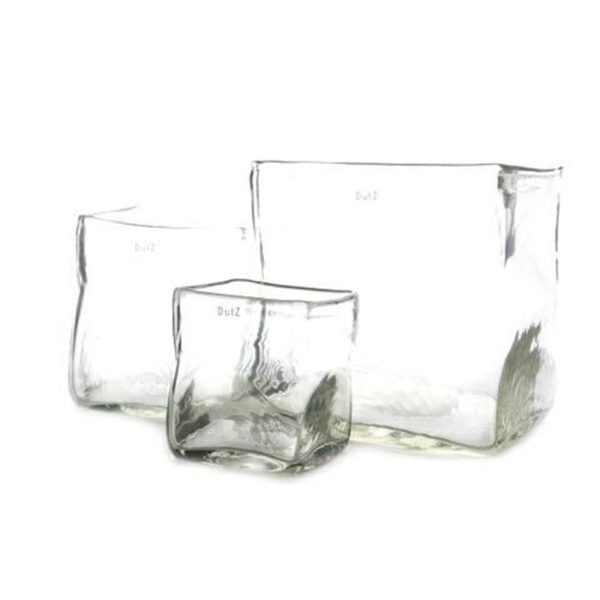 VASO VETRO QUADRATO H15X15X15 TRASP. DZ VASO VETRO QUADRATO H15X15X15 TRASP. DZ