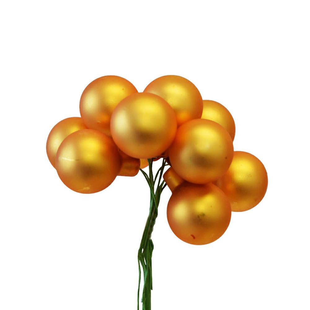 SET 144 SFERE PICK VETRO MM.25 MIELE SATINATO