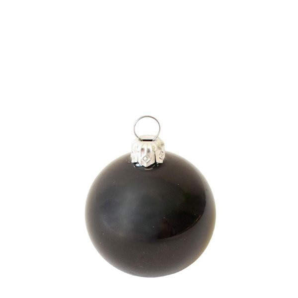 SET 12 SFERE VETRO MM.50 NERO LUCIDO