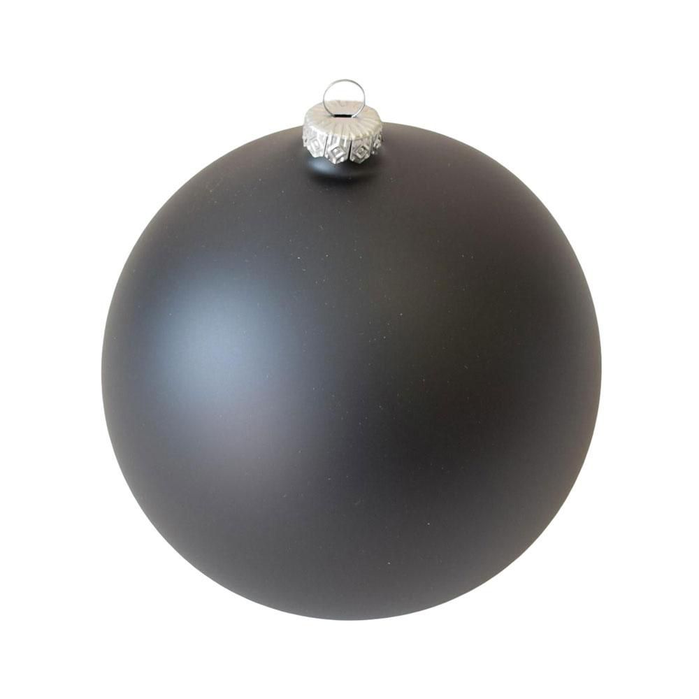 SET 12 SFERE VETRO MM.60 NERO SATINATO SET 12 SFERE VETRO MM.60 NERO SATINATO