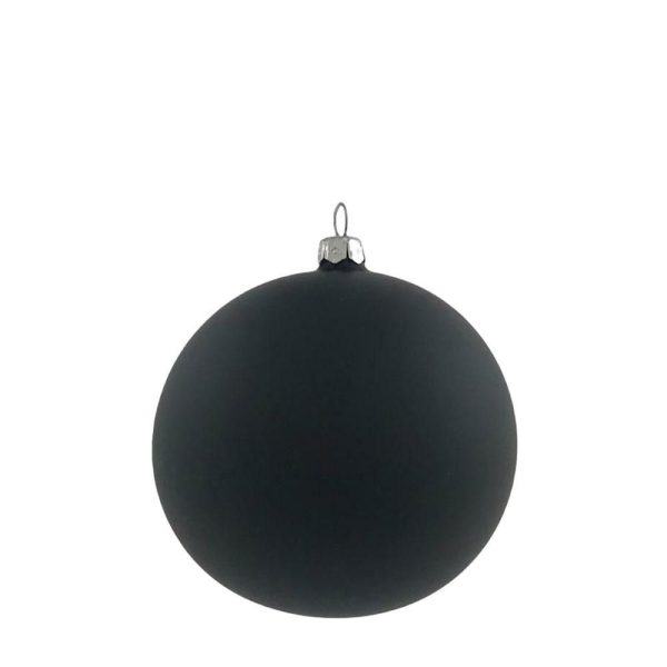 SET 4 SFERE VETRO MM.100 NERO SATINATO SET 4 SFERE VETRO MM.100 NERO SATINATO