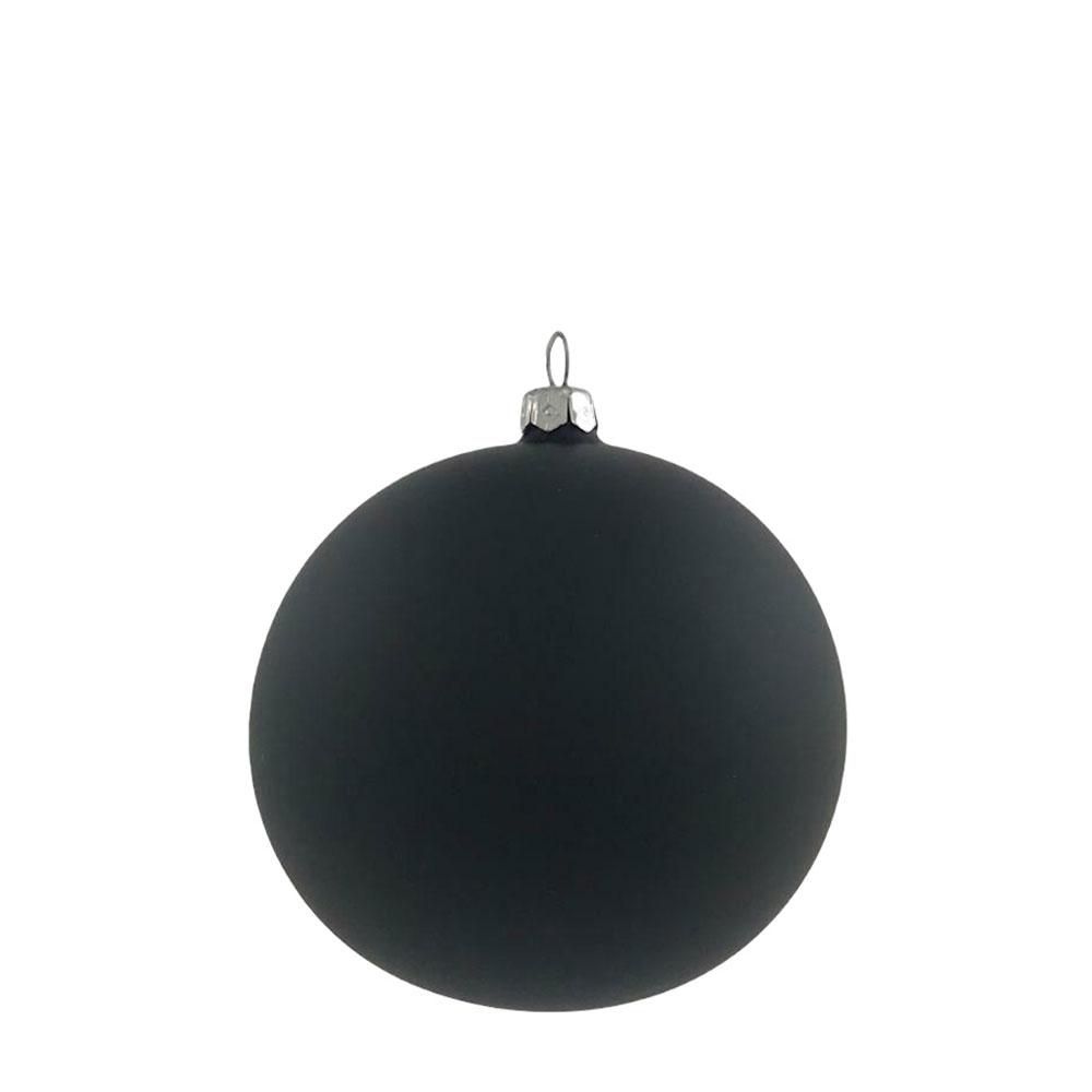 SET 4 SFERE VETRO MM.100 NERO SATINATO SET 4 SFERE VETRO MM.100 NERO SATINATO