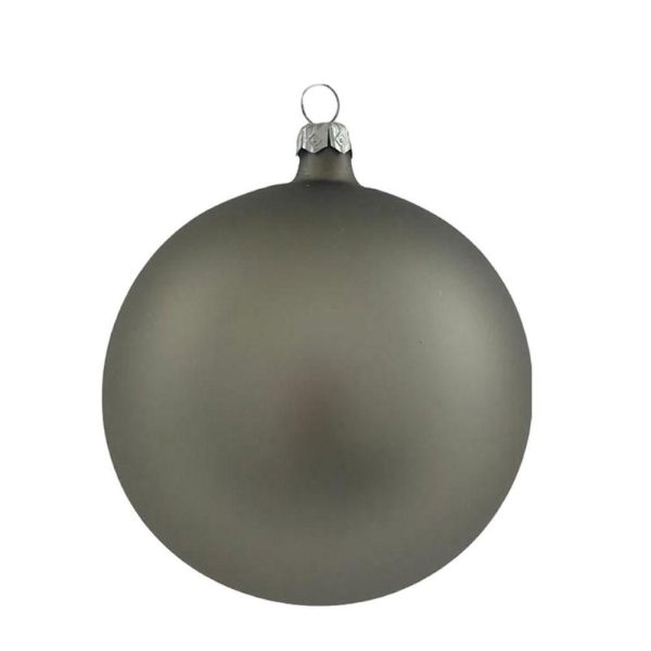 SET 4 SFERE VETRO MM.100 TITANIO SATINATO SET 4 SFERE VETRO MM.100 TITANIO SATINATO