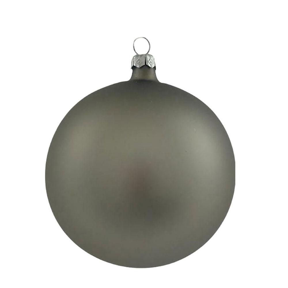 SET 4 SFERE VETRO MM.100 TITANIO SATINATO SET 4 SFERE VETRO MM.100 TITANIO SATINATO