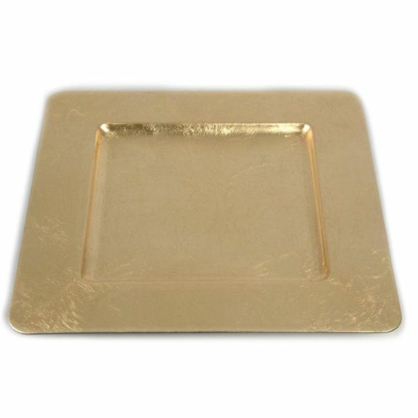 PIATTO POLIRESINA QUADRATO 33X33 CM -MARBLE- ORO PIATTO POLIRESINA QUADRATO 33X33 CM -MARBLE- ORO