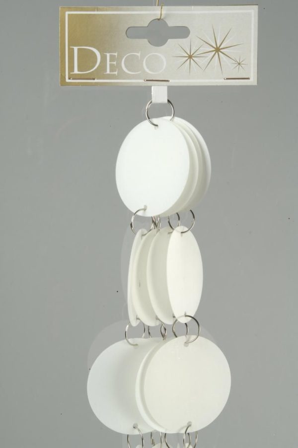 FILO MEDAGLIA LUSTRINI D.5 CM 200 CM BIANCO FILO MEDAGLIA LUSTRINI D.5 CM 200 CM BIANCO