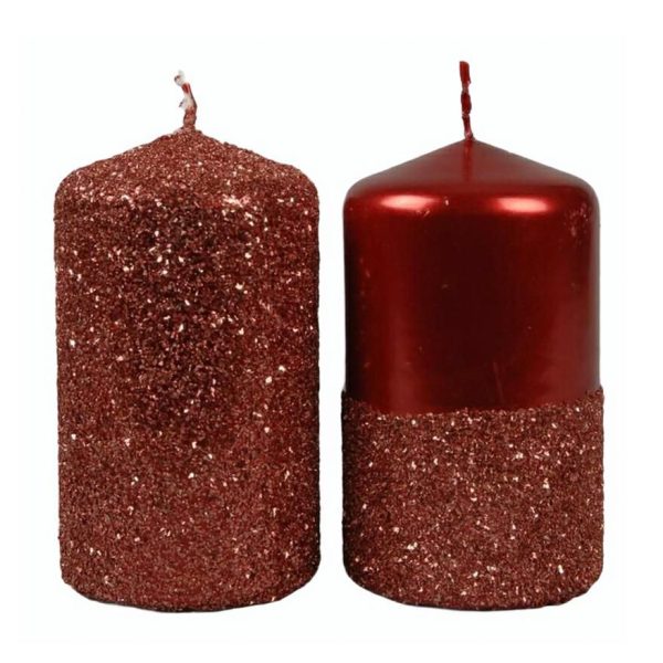 CERO D.7,5 CM H.7 CM -70/75- GLITTER ROSSO CERO D.7,5 CM H.7 CM -70/75- GLITTER ROSSO
