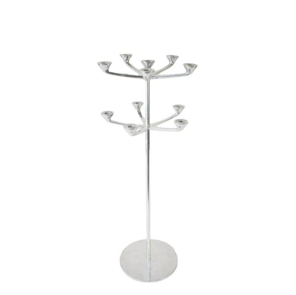 CANDELABRO ALLUM.FUEGO 11B. H.100 CM ALLUMINIO CANDELABRO ALLUM.FUEGO 11B. H.100 CM ALLUMINIO