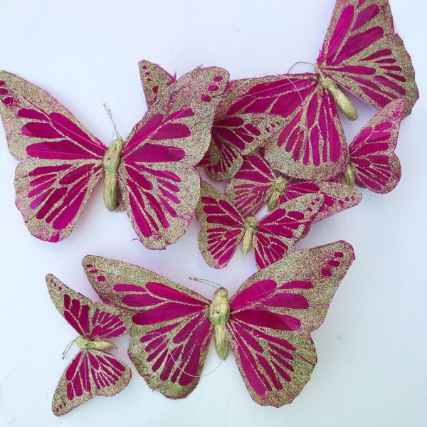 FILO 9 FARFALLE 167 CM 9 GLITTER ROSSO/ORO/ TL FILO 9 FARFALLE 167 CM 9 GLITTER ROSSO/ORO/ TL