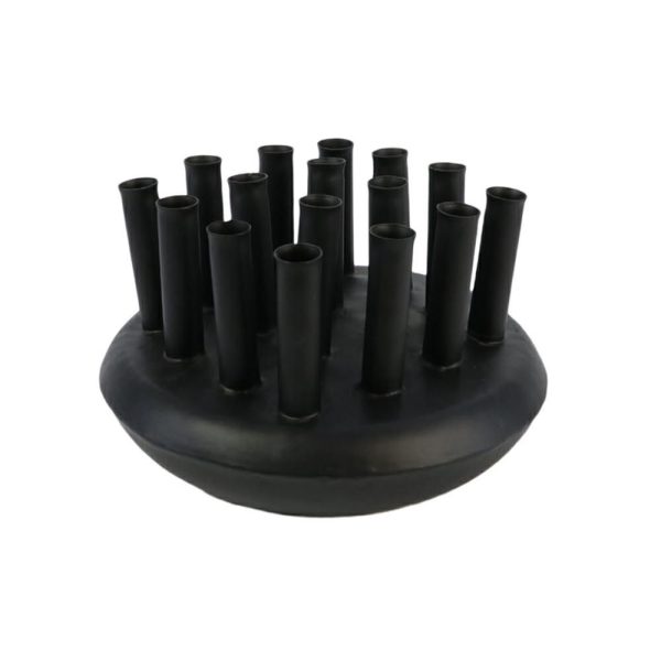 PORTAFIORI METALLO 16X30 CM H.19 CM -KARANA- NERO MATT PORTAFIORI METALLO 16X30 CM H.19 CM -KARANA- NERO MATT