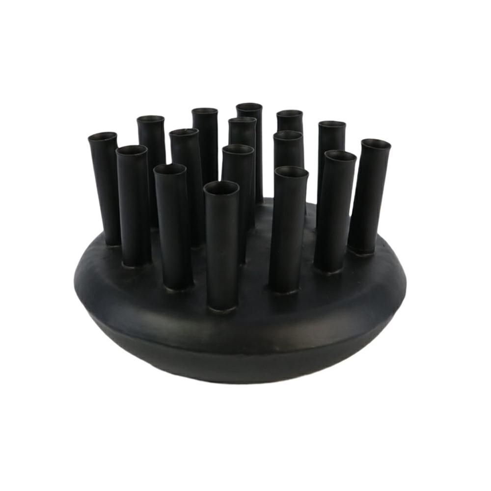 PORTAFIORI METALLO 16X30 CM H.19 CM -KARANA- NERO MATT PORTAFIORI METALLO 16X30 CM H.19 CM -KARANA- NERO MATT