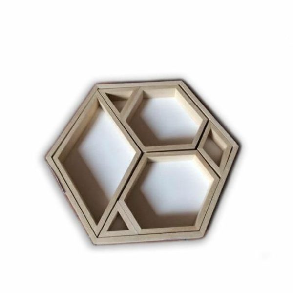 SET VASSOI LEGNO-PARADEDIAMOND- CM.32,5 H.3,5 BIANCO HX