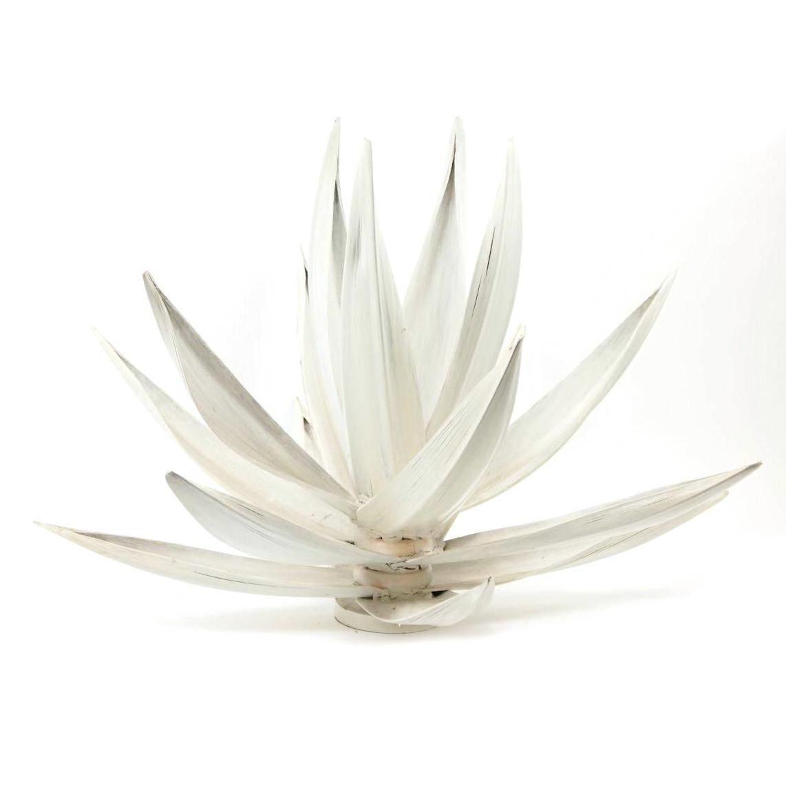 LOTUS COCOLEAF D.60 CM H.60 CM FROSTED BIANCO LOTUS COCOLEAF D.60 CM H.60 CM FROSTED BIANCO