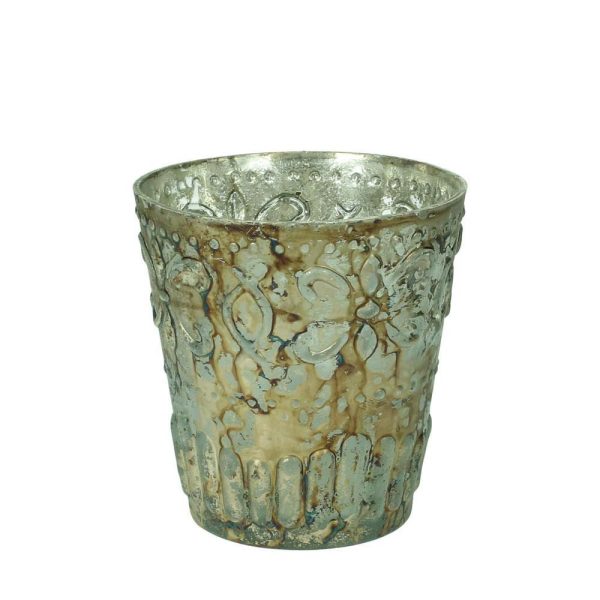 PORTATEALIGHT VETRO LAV. D9H10 BRONZO KN