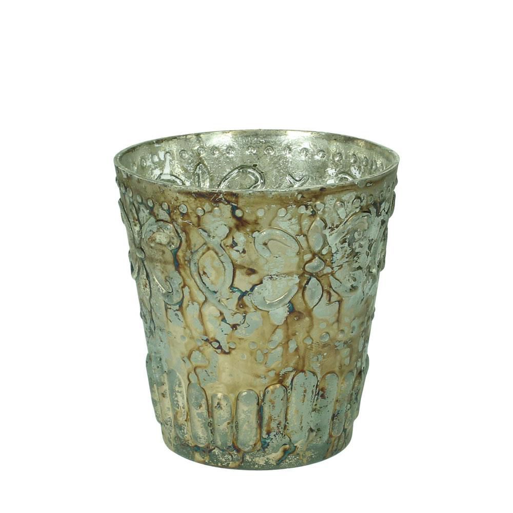 PORTATEALIGHT VETRO LAV. D9H10 BRONZO KN