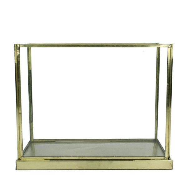 LANTERNA ACCIAIO E VETRO 21X11X17 CM ORO LANTERNA ACCIAIO E VETRO 21X11X17 CM ORO