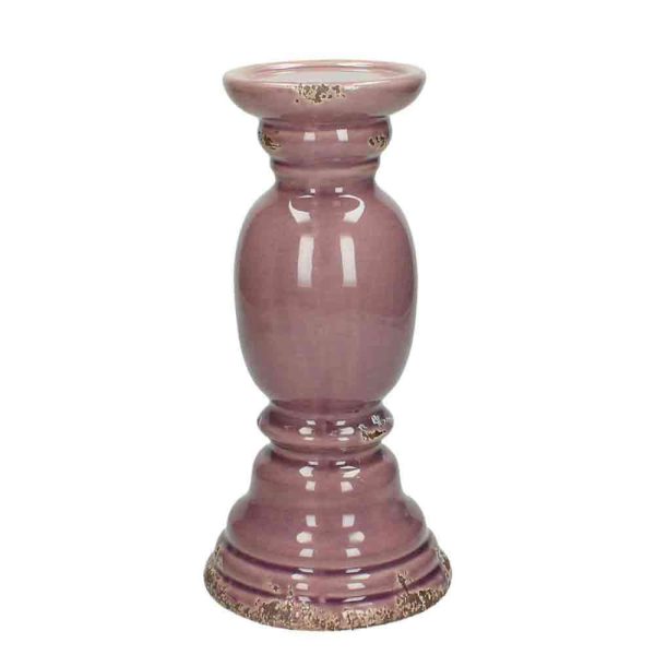 CANDELIERE CERAMICA D.12,5 H.25,8 CM LILLA CANDELIERE CERAMICA D.12,5 H.25,8 CM LILLA