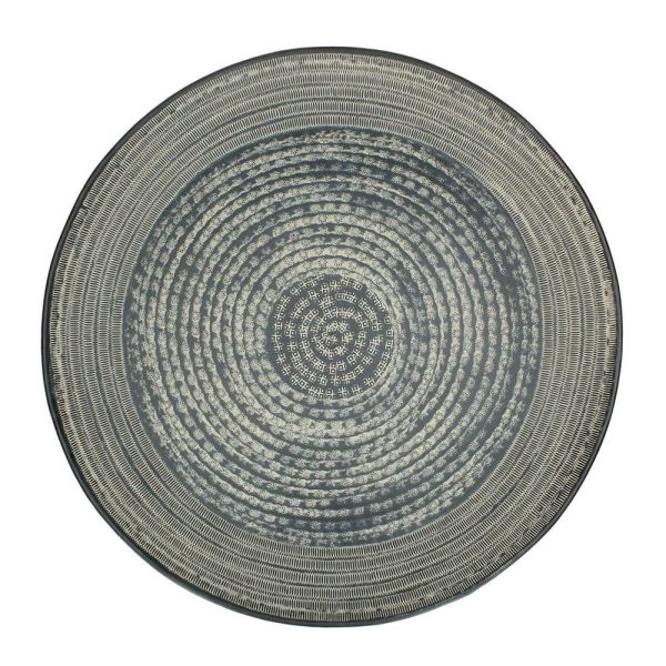 PIATTO ALLUMINIO D. 57 CM H.4,5 CM NERO SATINATO PIATTO ALLUMINIO D. 57 CM H.4,5 CM NERO SATINATO