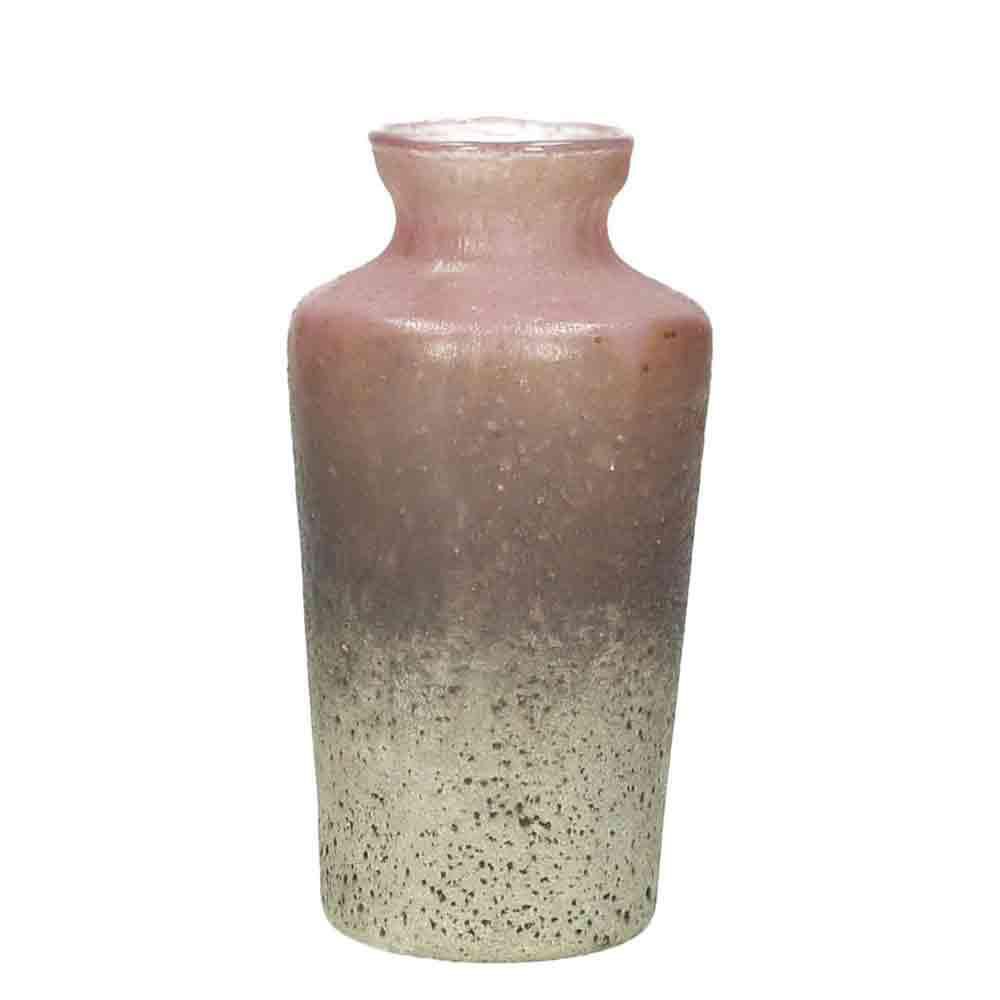 VASO VETRO 7,5X7,5X13 ROSA KN VASO VETRO 7,5X7,5X13 ROSA KN